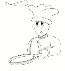 Gif animé Chandeleur crêpes cuisinier